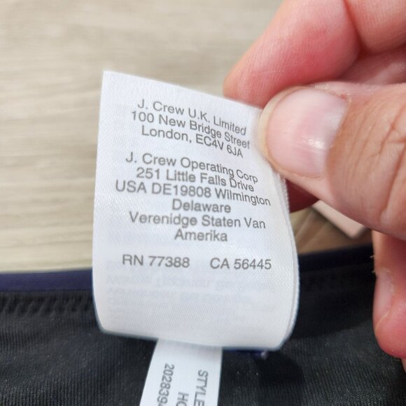 J. Crew Blue Ribbed High Rise Swim Bottom Style BE808 New With Tags Womens XXL - Picture 14 of 16